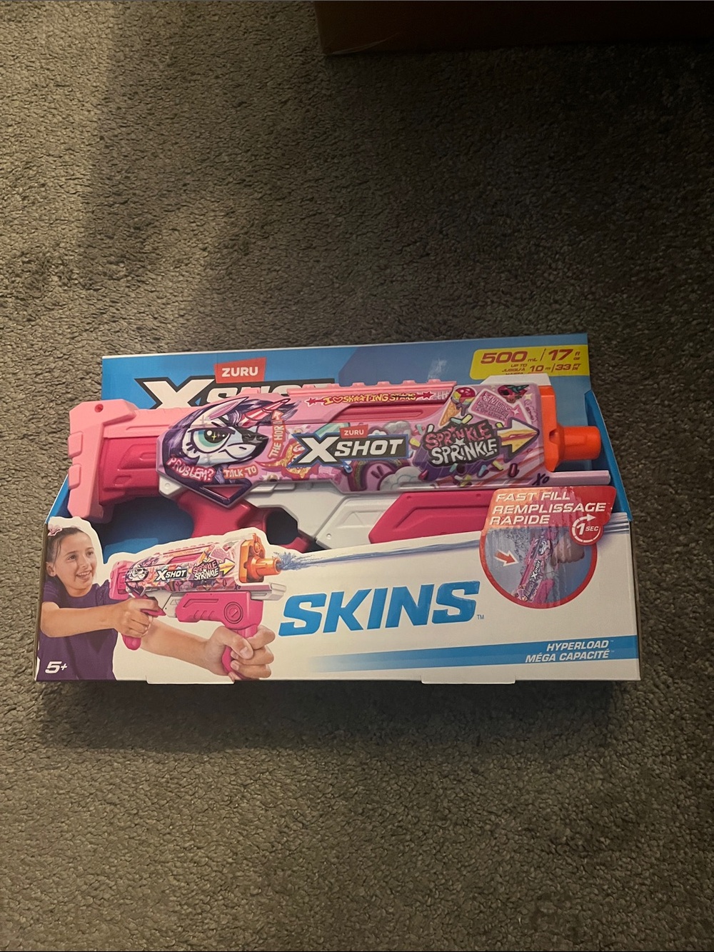 ZURU X-Shot Skins Pink Splash Blaster - Kids Toy Shooter